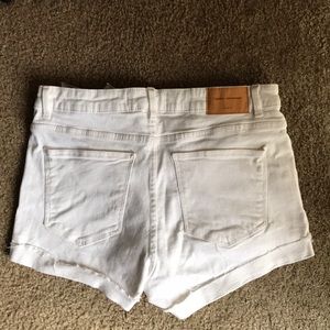 🌻NWOT Zara Denim White High Rise Waist Shorts 8